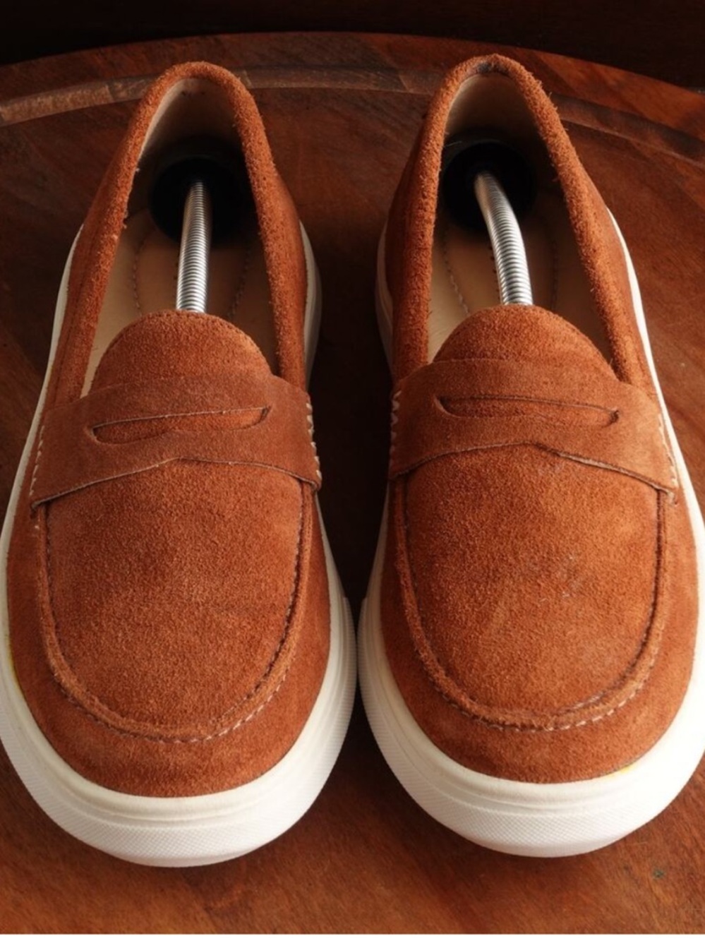 MAKE AN OFFER PATINA PORTLAND LEATHER Suede Preppy Penny Loafers Boat Shoes